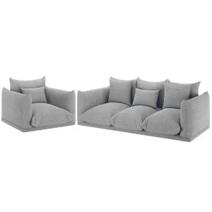 Berlin 4 Seater Boucle Sofa Set with Pillows by Luxo, a Sofas for sale on Style Sourcebook