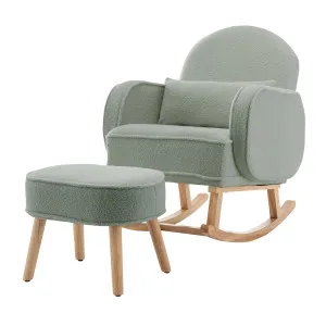 Aura Boucle Rocking Chair with Ottoman by Luxo, a Chairs for sale on Style Sourcebook