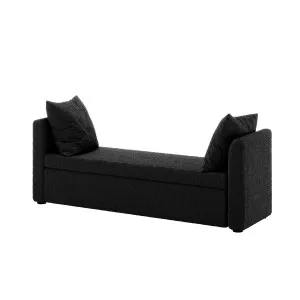 Zamira 151cm Boucle Storage Bench  with Throw Pillows by Luxo, a Benches for sale on Style Sourcebook