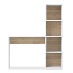 Adalyn Storage Study Desk with 4-Tier Cube Storage - White by Luxo, a Desks for sale on Style Sourcebook