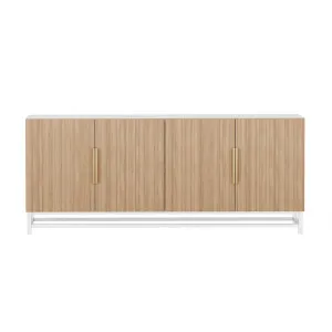 Argus 180cm Sideboard Buffet Table with Steel Legs - Natural by Luxo, a Sideboards, Buffets & Trolleys for sale on Style Sourcebook