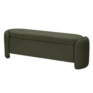 Wynne Boucle Upholstered Bench Seat with Storage by Luxo, a Benches for sale on Style Sourcebook