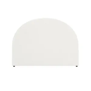 Florus Double Arched Boucle Fabric Headboard in Cream White by Luxo Furniture, a Beds & Bed Frames for sale on Style Sourcebook