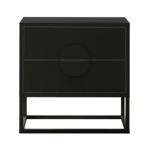 Abigail 55cm 2 Drawer Bedside Table w/ Handle by Luxo, a Bedside Tables for sale on Style Sourcebook