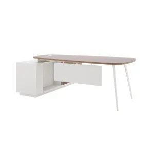 Yuben 200cm Executive Office Desk with Drawers and Shelves by Luxo, a Desks for sale on Style Sourcebook