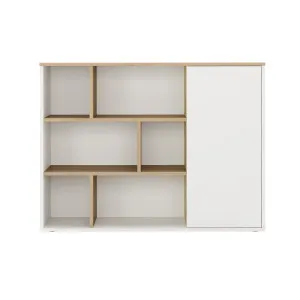 Melisma Office Storage Bookcase with Shelves & Door - Oak by Luxo, a Bookcases for sale on Style Sourcebook
