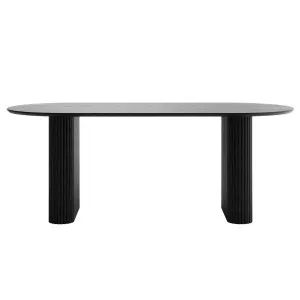 Marciana 8 Seater Fluted Oval Dining Table by Luxo Furniture, a Saunas for sale on Style Sourcebook