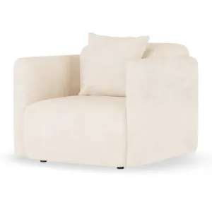 Vestalia Single Seater Upholstered Velvet Sofa by Luxo, a Sofas for sale on Style Sourcebook