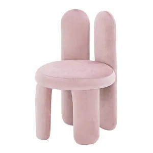 Flore Velvet Kids Chair with Bunny Ears in Light Pink by Luxo Furniture, a Kids Chairs & Tables for sale on Style Sourcebook