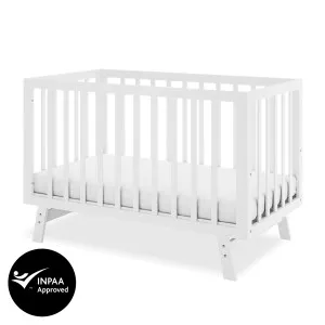 Eudora Classic Solid Wood Baby Cot in White by Luxo Baby, a Cots & Bassinets for sale on Style Sourcebook