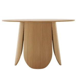Kalyani 120cm Wooden Round Dining Table with Veneer Top by Luxo, a Dining Tables for sale on Style Sourcebook
