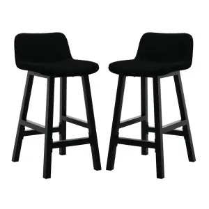 Yael Boucle Upholstered High-Back Bar Stool (Set of 2) by Luxo, a Bar Stools for sale on Style Sourcebook