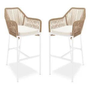 Tablas PE Wicker Outdoor Bar Stool (Set of 2) by Luxo Outdoors, a Outdoor Chairs for sale on Style Sourcebook