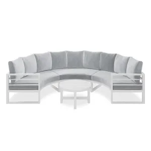 Callanna 5-Seater Round Modular Aluminium Outdoor Lounge Set by Luxo Outdoors, a Outdoor Sofas for sale on Style Sourcebook