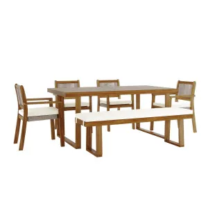 Albian Solid Timber 7-Seater Outdoor Dining Set by Luxo, a Outdoor Dining Sets for sale on Style Sourcebook