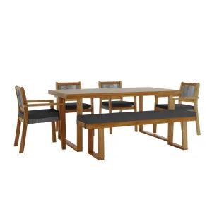 Albian Solid Timber 7-Seater Outdoor Dining Set by Luxo, a Outdoor Dining Sets for sale on Style Sourcebook