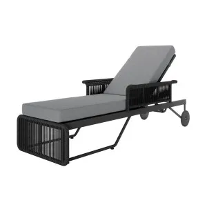 Boonoo Premium Aluminium Outdoor Rattan Sun Lounger by Luxo, a Outdoor Sunbeds & Daybeds for sale on Style Sourcebook