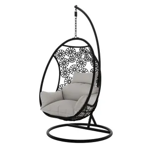Aarani PE Rattan Outdoor Hanging Egg Chair by Luxo Outdoors, a Outdoor Chairs for sale on Style Sourcebook