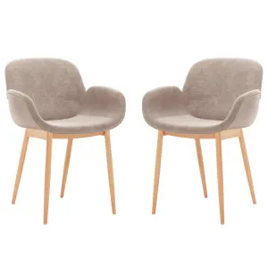 Fidelis Velvet Padded Dining Chair (Set of 2) by Luxo, a Dining Chairs for sale on Style Sourcebook