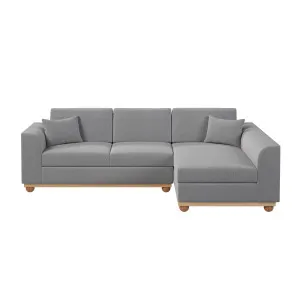 Laylah 3 Seater Hardwood Fabric Sofa With Right Chaise by Luxo Furniture, a Saunas for sale on Style Sourcebook