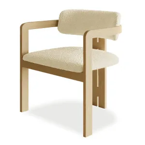 Maddi Boucle Hardwood Dining Chair by Luxo Furniture, a Dining Chairs for sale on Style Sourcebook