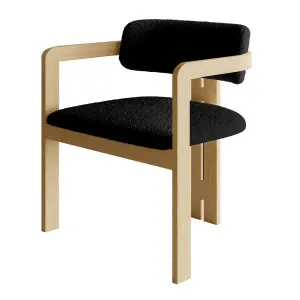 Maddi Boucle Hardwood Dining Chair by Luxo Furniture, a Dining Chairs for sale on Style Sourcebook