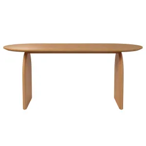 Jillian 180cm Solid Oak Oval Dining Table w/ Arched legs - Natural by Luxo Furniture, a Dining Tables for sale on Style Sourcebook