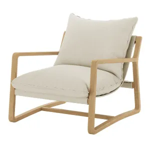 Tilly Linen Hardwood Arm Chair by Luxo Furniture, a Chairs for sale on Style Sourcebook