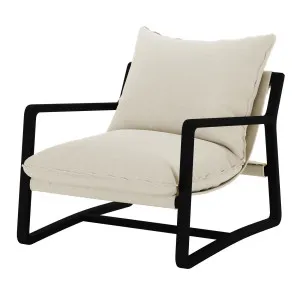 Tilly Linen Hardwood Arm Chair by Luxo Furniture, a Chairs for sale on Style Sourcebook