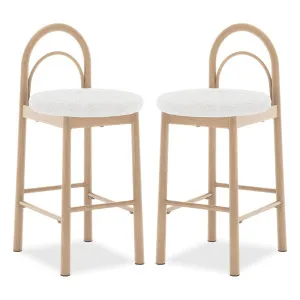 Gilles Boucle Arched Bar Stool (Set of 2) by Luxo Furniture, a Bar Stools for sale on Style Sourcebook