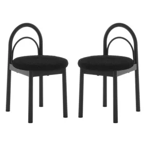 Gilles Boucle Arched Dining Chair (Set of 2) by Luxo Furniture, a Dining Chairs for sale on Style Sourcebook
