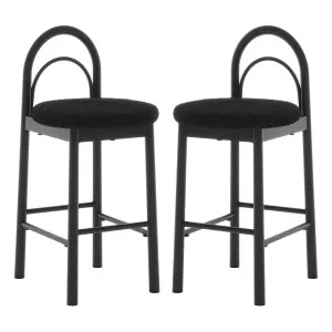 Gilles Boucle Arched Bar Stool (Set of 2) by Luxo Furniture, a Bar Stools for sale on Style Sourcebook