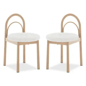 Gilles Boucle Arched Dining Chair (Set of 2) by Luxo Furniture, a Dining Chairs for sale on Style Sourcebook