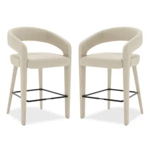 Eisha Velvet Bar Stool (Set of 2) by Luxo Furniture, a Bar Stools for sale on Style Sourcebook