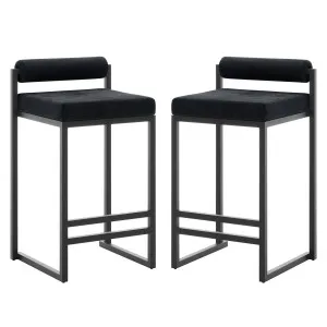 Aivy Velvet Bar Stool (Set of 2) by Luxo Furniture, a Bar Stools for sale on Style Sourcebook