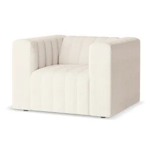 Parisa 1 Seater Tufted Boucle Sofa by Luxo, a Sofas for sale on Style Sourcebook