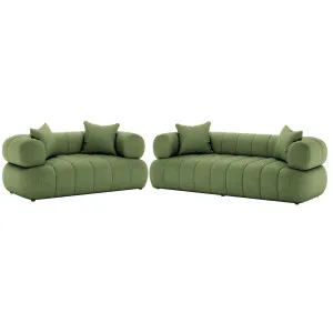 Samira 5 Seater Velvet Sofa Set by Luxo, a Sofas for sale on Style Sourcebook
