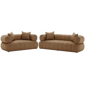 Samira 5 Seater Velvet Sofa Set by Luxo, a Sofas for sale on Style Sourcebook
