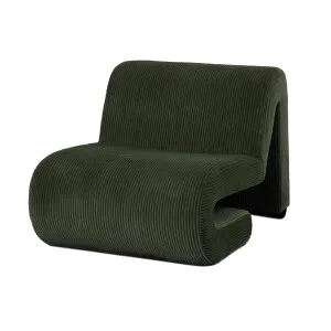 Bengtaz Corduroy Armless Curved Accent Chair by Luxo, a Chairs for sale on Style Sourcebook