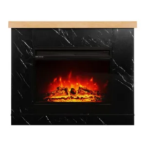 Awaba 114cm 1950W LED Electric Fireplace Marble Look Mantel by Luxo, a Heaters for sale on Style Sourcebook