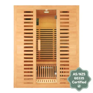 Harlow 3 Person Canadian Hemlock Infrared Home Sauna by null, a Saunas for sale on Style Sourcebook
