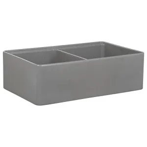 Cornwall Premium 83.5x50.8x25.4cm Double Fireclay Sink, Light Grey by null, a Kitchen Sinks for sale on Style Sourcebook