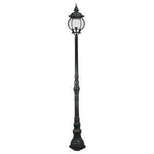 Flinders Large IP44 Domain Outdoor Garden Post Light, Antique Black by null, a Outdoor Lighting for sale on Style Sourcebook