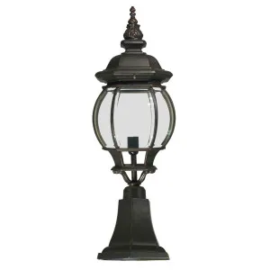 Flinders Medium IP44 Outdoor Pillar Mount, Antique Bronze by null, a Outdoor Lighting for sale on Style Sourcebook