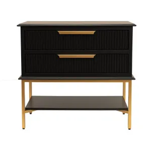Aimee Bedside Table - Large Black by Cafe Lighting and Living, a Bedside Tables for sale on Style Sourcebook
