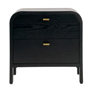 Chisholm Bedside Table - Black by Cafe Lighting and Living, a Bedside Tables for sale on Style Sourcebook