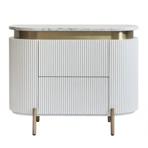 Demarco Bedside Table - White by Cafe Lighting and Living, a Bedside Tables for sale on Style Sourcebook