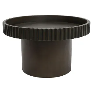 Blythe Footed Bowl - Large Dark Brown by Cafe Lighting and Living, a Vases & Jars for sale on Style Sourcebook