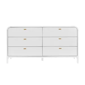 Chisholm 6 Drawer Chest - White by Cafe Lighting and Living, a Dressers & Chests of Drawers for sale on Style Sourcebook