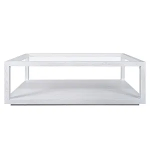 Sadie Rectangle Coffee Table - White by Cafe Lighting and Living, a Coffee Table for sale on Style Sourcebook